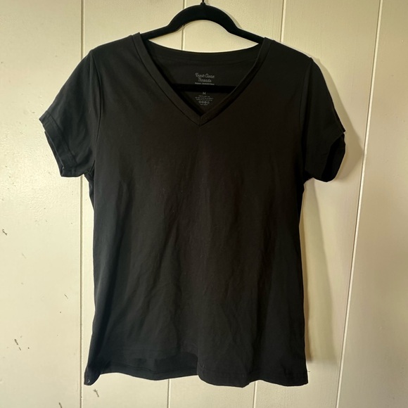 Fresh Clean Tees Tops - Fresh Clean Threads Women's V-Neck T-Shirt Stratusoft Black Size M